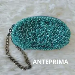 【美品】ANTEPRIMA アンテプリマ ワイヤーポーチ ブルー チェーンのサムネイル