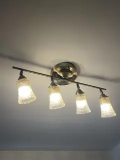 希少品　アートワークスタジオ　シーリングライト　ゴールド　電球・リモコン付き