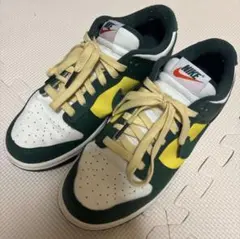 NIKE DUNK LOW グリーン イエロー スニーカー
