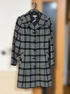 お得‼️ウール混合チェック柄コート‼️
