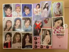TWICE アルバム トレカ クリアカード シール 付き