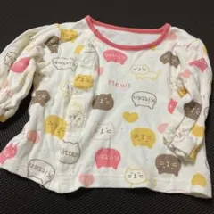 ベビー 長袖 トップス 猫柄