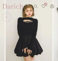 【新品未開封品】シャーリングバルーンミニワンピース　FL