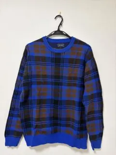 BEAMS チェック柄 ニットセーター S 美品