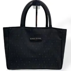 美品　SONIA RYKIEL　ソニアリキエル　トートバッグ　ナイロン　ブラック