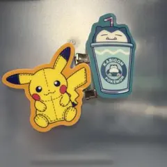 ポケモン ヘアクリップ ピカチュウ カビゴン 2個セット
