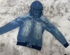 in the attic フード付きデニムジャケット LL
