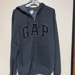 GAP フルジップパーカー ダークグレー Mサイズ