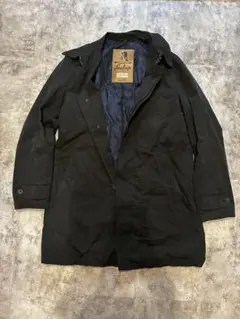 シーラップ ステンカラーコート 50 濃紺 格子柄 スプリングコート 軽量uh6 シーラップ ステンカラーコート 50 濃紺 格子柄 スプリングコート 軽量