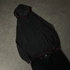 00s【archive】skull knit hoodie/Y2K/swag L