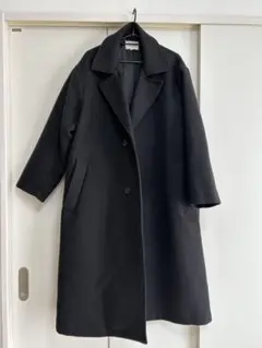 【M】エマクローズ　チェスターコート　ブラック