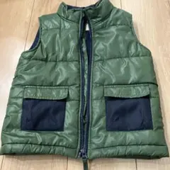 Spritedness ダウンベスト 120サイズ グリーン/ネイビー