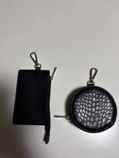 クロコレザー調小銭ケース レザー調カードケース2点セット