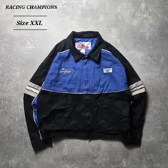 RACINGCHAMPIONSFordMustangレーシングジャケット短丈青黒
