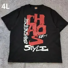 新日本プロレス CHAOS Tシャツ 4L ブラック