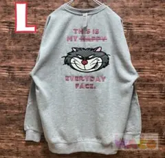 ルシファー　レディース　裏起毛　トレーナー　サガラ　長袖　洋服　L 衣類