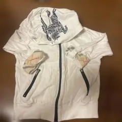 BURBERRY ホワイト フード付きパーカー SS