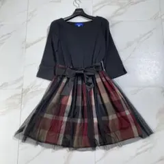 即完売品♡ブルーレーベルクレストブリッジ ストレッチレースワンピース リボン
