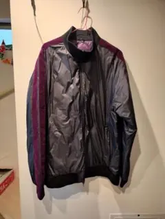 タイオン　トラックダウンジャケット　リバーシブル　ブラック　パープル
