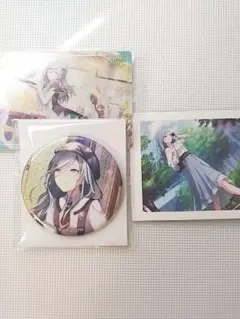 プロセカ　日野森雫　缶バッチ　ぱしゃこれ　ウエハースカード