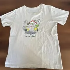 mont-bell イラスト付きホワイトTシャツ