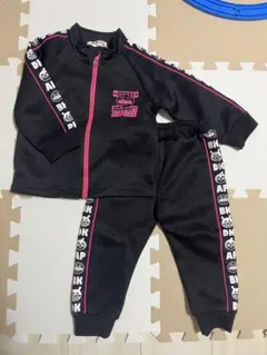 アンパンマン セットアップ　ジャージ　 サイズ90 黒/ピンク