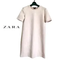 【美品】Zara フェイクスウェード　サックワンピース　Sサイズ