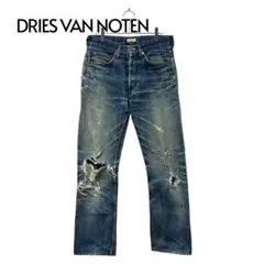 90s DRIES VAN NOTEN ライカ期 クラッシュ デニム 赤耳 30のサムネイル