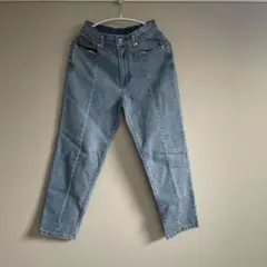 Re:EDIT リエディ　センタースリットリサイクルデニム ライトブルー　MC