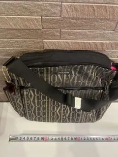 【未使用】FAUCHON フォション ショルダーバッグ ゴールドロゴ ピンク裏地