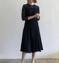 LAGUNAMOON ラグナムーン LADY MIX レースフレアーワンピース