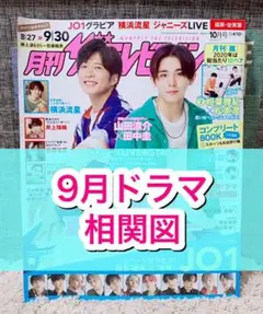 月刊ザテレビジョン☆2020年☆10月号☆切り抜き☆9月ドラマ☆相関図☆