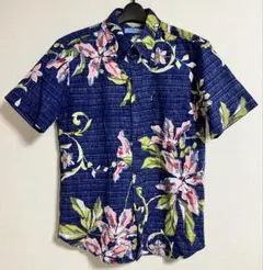【美品】マジュン MAJUN OCEAN BLUE かりゆし メンズL 日本製