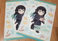 鬼滅の刃　すかいらーくコラボ　クリアファイル　無一郎&蜜璃