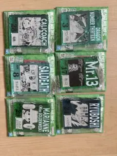 ワンピース ベースショップ くじ アクリルブロック まとめ売り　6個