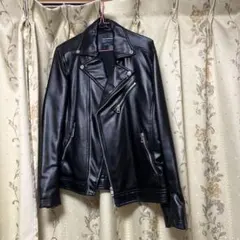 CREATE BAREFOOT ダブルライダースジャケット Lサイズ ブラック