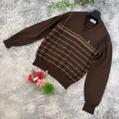 ✨MUNSINGWEAR✨サイズM〜L ニット セーター ブラウンのサムネイル