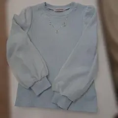 mezzo piano 水色 長袖カットソー M 150㎝