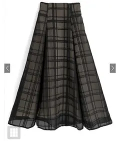 GRL チェック柄シアーフレアスカート tu1082