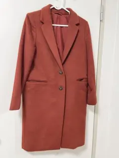 GU/チェスターコート/ボルドー