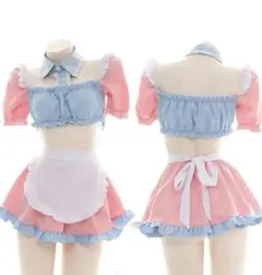 ハロウィンメイド服 ミニ丈 セクシー仮装 衣装 コスプレ パーティー イベント