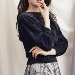 新品未使用☆Noela ノエラ ハイネック2WAYふわニット ブラック