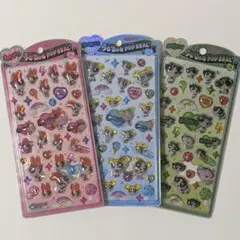 パワーパフガールズ うるちゅるポップシール 3種セット パワパフ