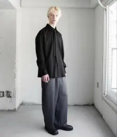 CTHY TWILL WIDE TAPERED SLACKS - メルカリ