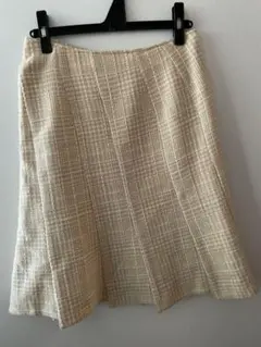 DEUX 23区　ツィード　チェック　スカート　S