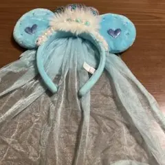 水色 ミッキー耳 カチューシャ ディズニー