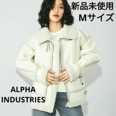 新品タグ付き ★ALPHA INDUSTRIES フェイクムートン b-3 ★М
