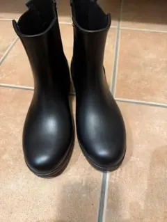 ブラックサイドゴアレインブーツ
