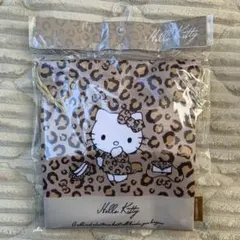 新品　未開封　ハローキティ　ヒョウ柄巾着袋　サンリオ　日本限定