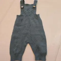 SHEINダークグリーン ニットオーバーオール